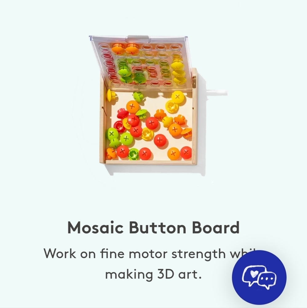 LOVEVERY Mosaic Button Board